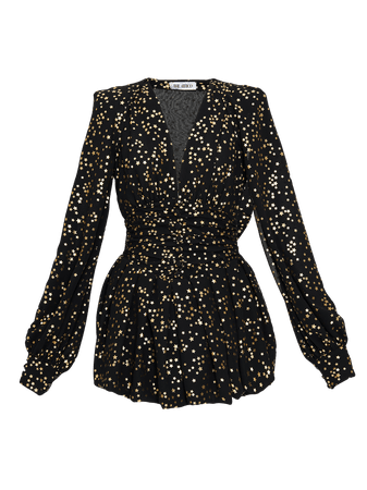 The Attico Dresses | The Attico - Black and gold mini dress