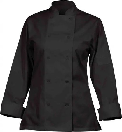 black chef jacket