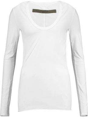 Stretch-cotton Jersey Top