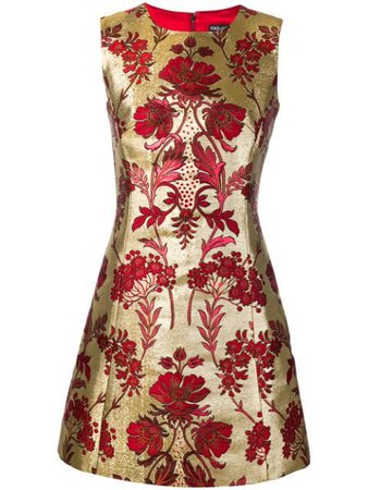 Dolce & Gabbana floral jacquard dress