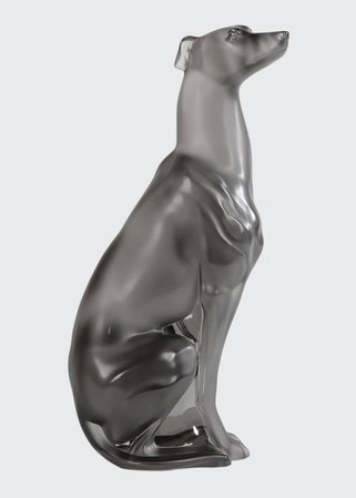 Lalique Gray Greyhound Sculpture - Bergdorf Goodman