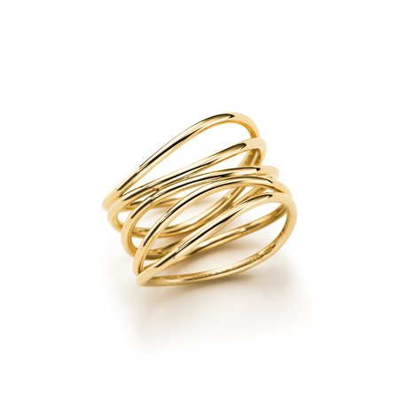 Elsa Peretti® Wave ring in 18k gold