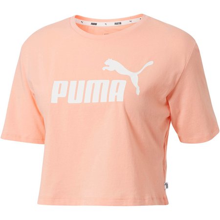 Women's Cropped Logo T-Shirt | Peach Bud | PUMA Apparel | PUMA United States