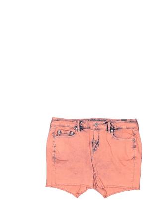 peach acid wash shorts