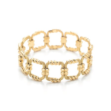 Tiffany & Co. Schlumberger Open Square bracelet in 18k gold