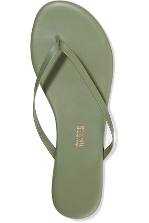TKEES | Solids leather flip flops | NET-A-PORTER.COM