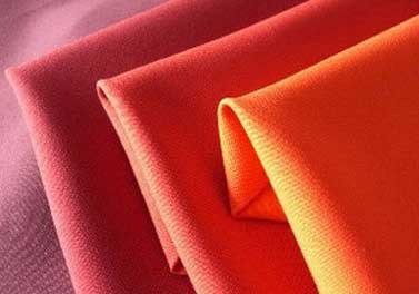 polyester fabric red orange pink
