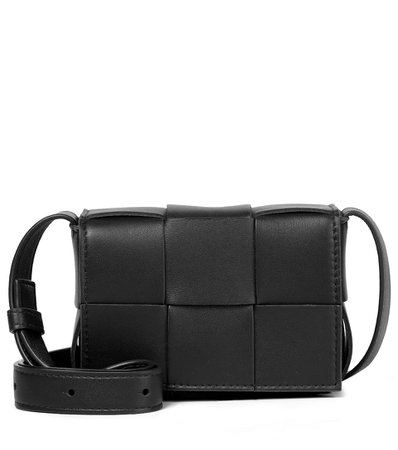 Bottega Veneta - Cassette Mini leather crossbody bag | Mytheresa