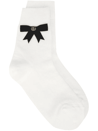 Gucci GG-embellished bow socks
