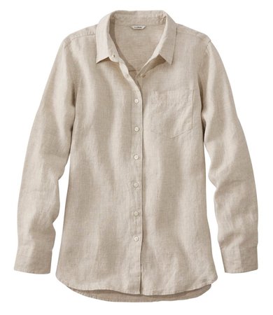 natural linen button down shirt