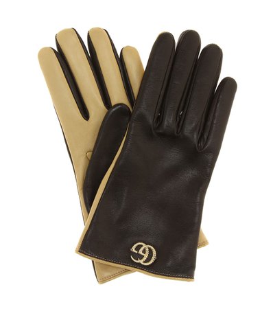 Gucci - Leather gloves | Mytheresa