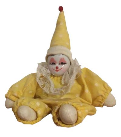 yellow clown doll