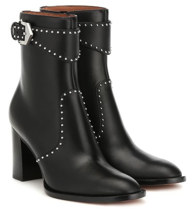 GIVENCHY Studded leather ankle boots