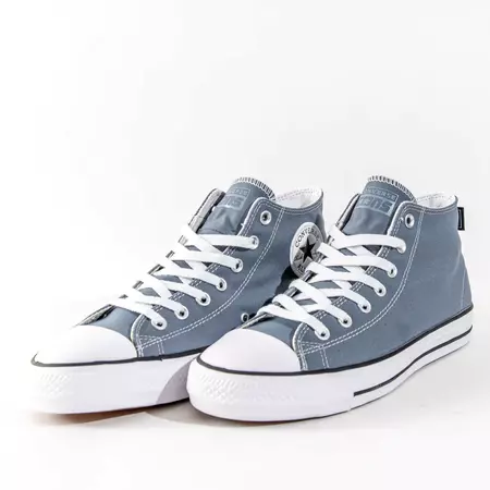 Greyish Blue Converse shoes
