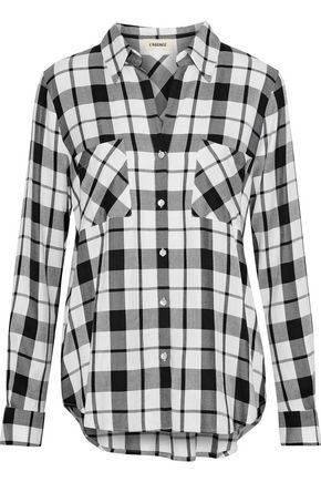 Jacqueline checked twill shirt | L'AGENCE | Sale up to 70% off | THE OUTNET