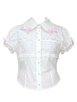 polka dot tulle overlay blouse - angelic pretty