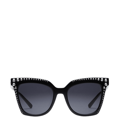 One Size Diamond Studs Sunglasses Black