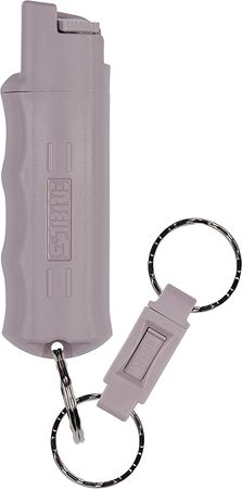 SABRE Pepper Spray, Quick Release Keychain for Easy Carry and Fast Access, Finger Grip for More Accurate and Faster Aim, Maximum Police Strength OC Spray, 25 Bursts, Secure and Easy to Use Safety : Bear Protection : Sports & Outdoors