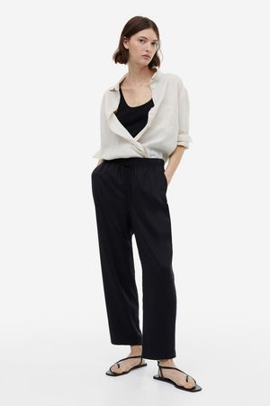 Lyocell-blend Pants - Black - Ladies | H&M US