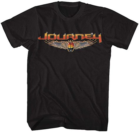 Amazon.com: Journey Rock Band Music Group Scarab Beetle Logo Adult T-Shirt Tee Black: Clothing
