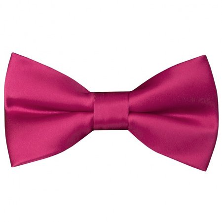 TIES R US Plain Fuchsia Pink Handmade Mens Bow Tie