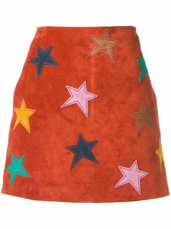 suede star skirt