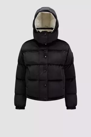 Black Daos Chenille Down Jacket - Short Down Jackets for Women | Moncler US