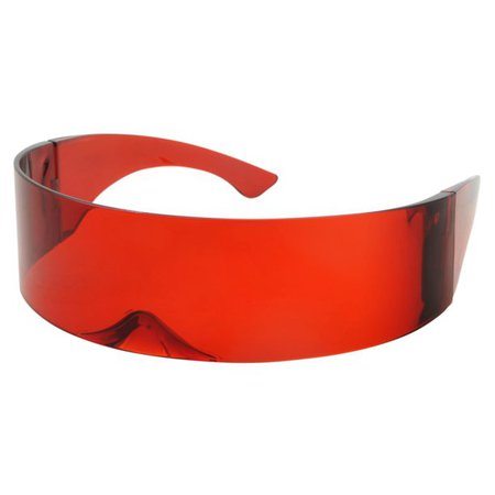 Grinder Punch - Futuristic Cyclops Sunglasses | Robocop Retro Party Shield Visor Glasses - Walmart.com - Walmart.com