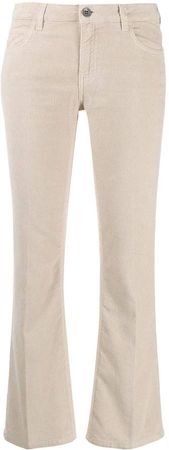 Haikure cropped flared trousers