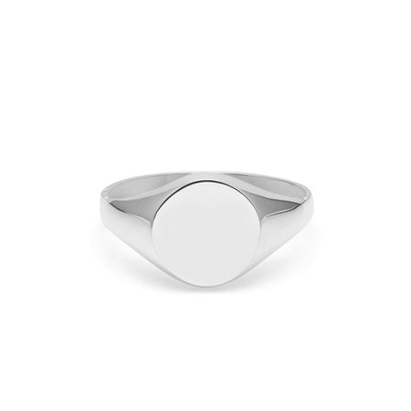 Round Signet Ring - Silver – Myia Bonner Jewellery