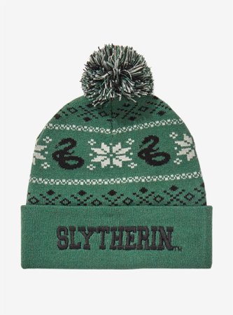 *clipped by @luci-her* Harry Potter Slytherin Pom Beanie