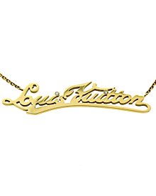 Louis Vuitton Signature Diamond Gold Necklace | Opulent Jewelers