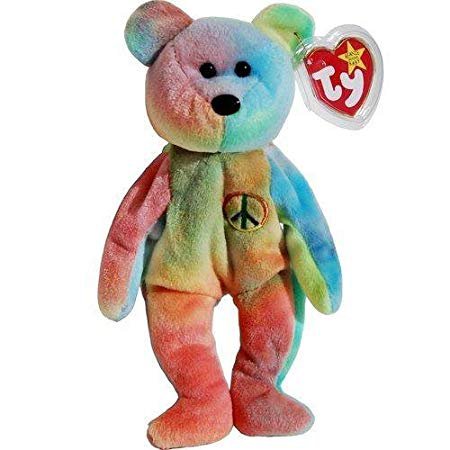 Amazon.com: Ty Beanie Babies - Peace Bear: Toys & Games