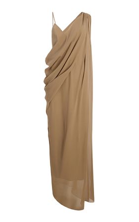 Taj Draped Silk Crepe Maxi Dress By Khaite | Moda Operandi