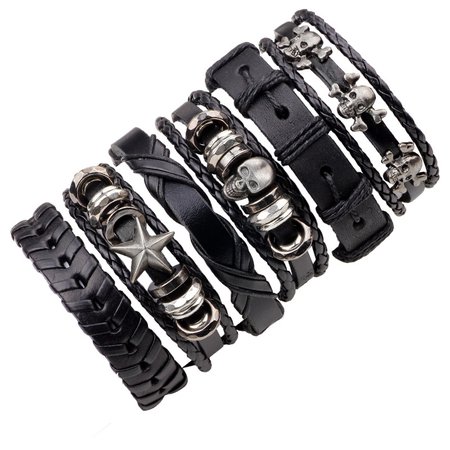 6pcs-set-Leather-Bracelet-Men-Multilayer-Punk-Skull-Star-Charm-Wrap-Bracelets-for-Women-Vintage-Bracelets.jpg (800×800)