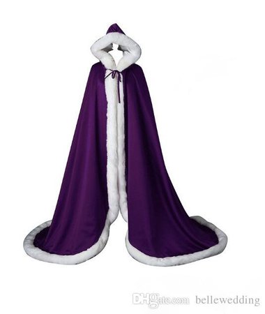 Purple Winter Fur Cloak
