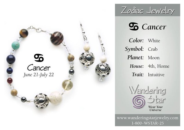 Cancer Beaded Zodiac Earrings | Etsy