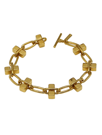 Blockbuster Gold Chain Link Bracelet - JARED JAMIN