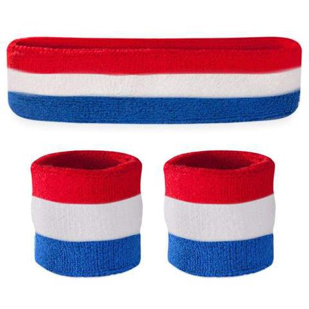 Red White & Blue Sweatband Sets – Suddora
