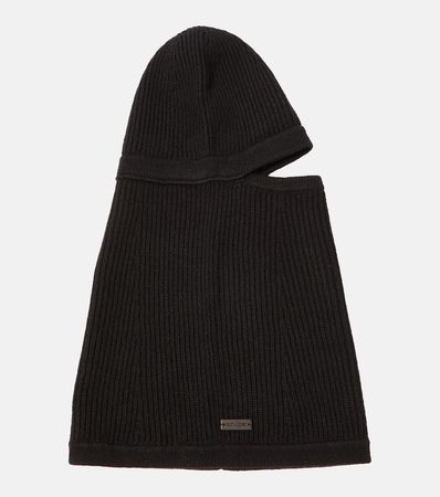 Ribbed Knit Cashmere Beanie in Black - Saint Laurent | Mytheresa