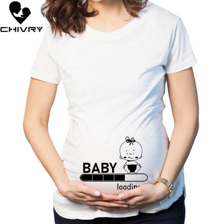 Chivry-2019-Summer-Maternity-Pregnancy-T-Shirt-Women-Cartoon-Baby-Print-Short-Sleeve-Mama-Pregnant-Clothes.jpg_q50.jpg (800×800)