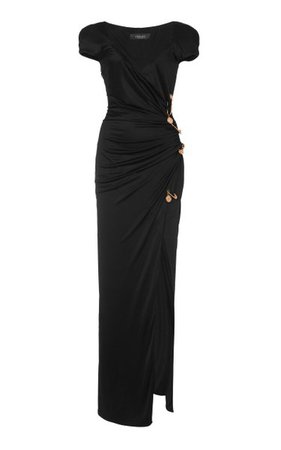 Gathered Jersey Maxi Dress By Versace | Moda Operandi
