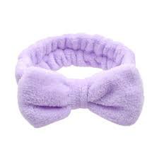purple spa headband