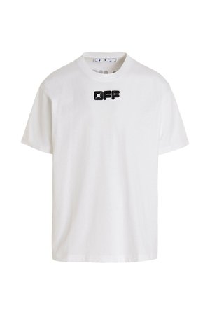 Off-White | T-shirt stampa Logo bianca in cotone - Uomo - Wanan Luxury