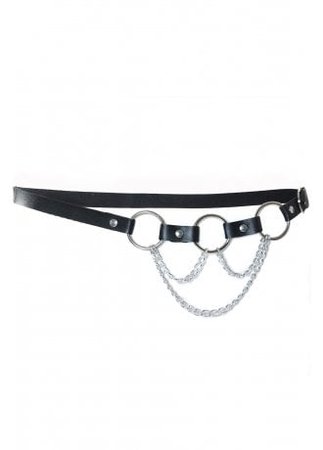 Triple O-Ring & Chain Belt | Attitude Clothing Co.