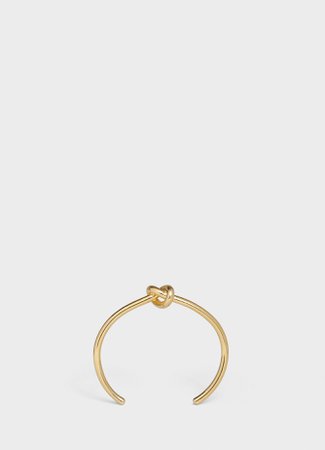 Knot extra-thin bracelet in brass with gold finish - Gold - Official website | CELINE