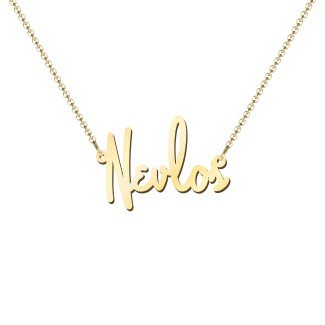 10K Yellow Gold Personalized Name Necklace | Jewlr