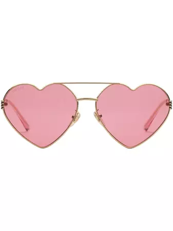 Gucci Eyewear heart-frame Sunglasses - Farfetch