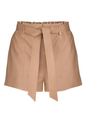 Leather sand shorts