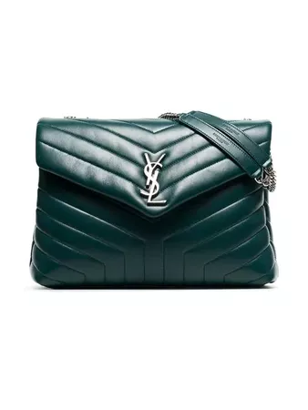 Saint Laurent Green Loulou Quilted Leather Shoulder Bag - Farfetch